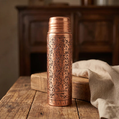 Özel Seri Lale Desenli Matara (1 Litre)